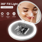 Led Light Portable Makeup Mirror